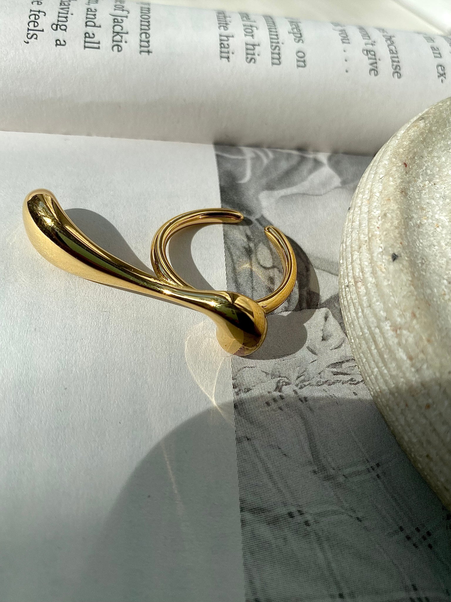 CONSTANCE | Tarnish Free | Adjustable | Gold Ring