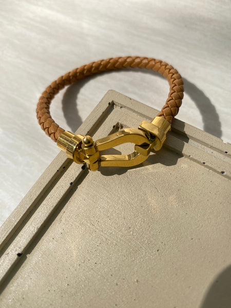 ANCHOR | Tarnish Free | Stainless Steel | Leather Bracelet (1 piece)