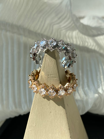 PRUDENCE | Gold/Silver cubic zirconia  | Ring