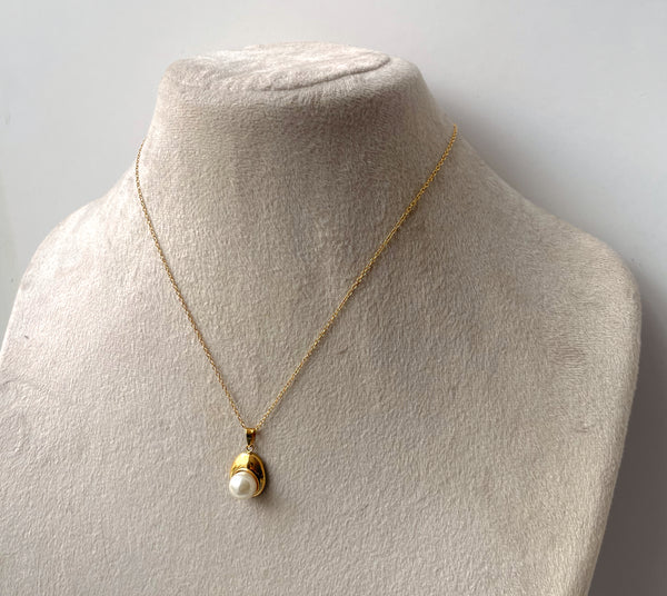 MELODY | Tarnish-Free | Gold Pearl Pendant | Necklace