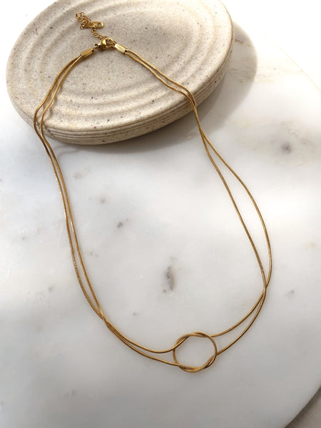 LOVEMEKNOT | Tarnish Free | Gold/Silver Entwined | Necklace/Bracelet