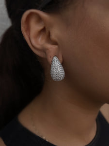 GLAMOUR DEWDROPS | Gold/Silver Cubic Zirconia Teardrop Earrings