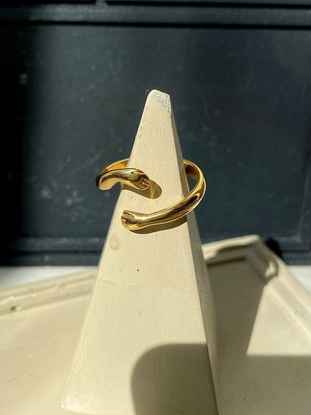 HUG IN A RING | Tarnish Free | Adjustable | Gold Hug Ring