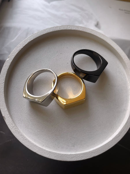 BOLD | ZibaMan | Gold/Silver/Black Ring | Tarnish-Free