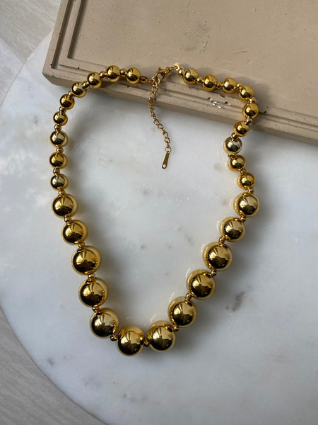 AKOYA| Gold/Silver | Ball Necklace | Tarnish Free