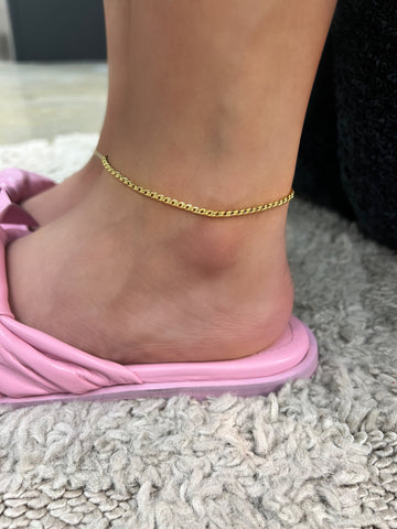 LOADED | Tarnish-Free | Anklet | Stainless Steel | Gold