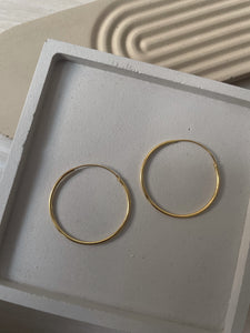 DAILY DAINTY | S925 Sterling Silver | 18ct Gold/Silver Plated |Lightweight Thin Hoop Earring’s