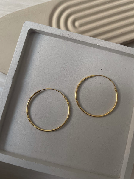 DAILY DAINTY | S925 Sterling Silver | 18ct Gold/Silver Plated |Lightweight Thin Hoop Earring’s