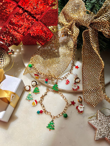 Christmas Set| Tarnish-Free | Charms | Necklace/Bracelet/Earrings