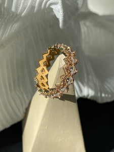 PRUDENCE | Gold/Silver cubic zirconia  | Ring