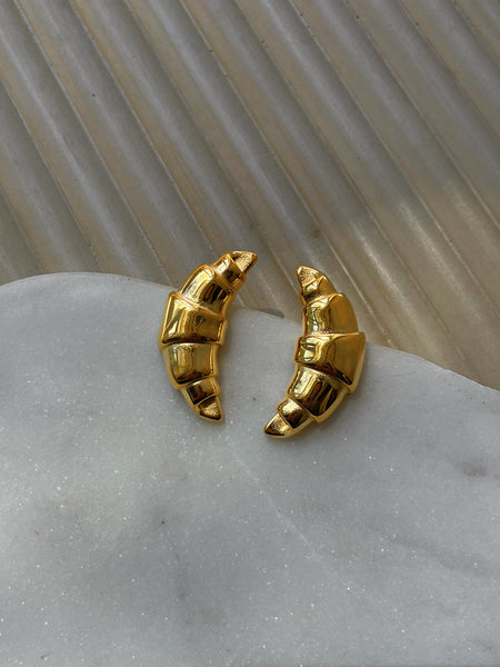 Le Croissants | Tarnish Free | Gold | Earrings