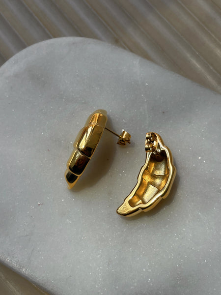 Le Croissants | Tarnish Free | Gold | Earrings