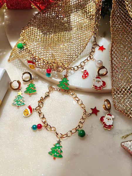 Christmas Set| Tarnish-Free | Charms | Necklace/Bracelet/Earrings