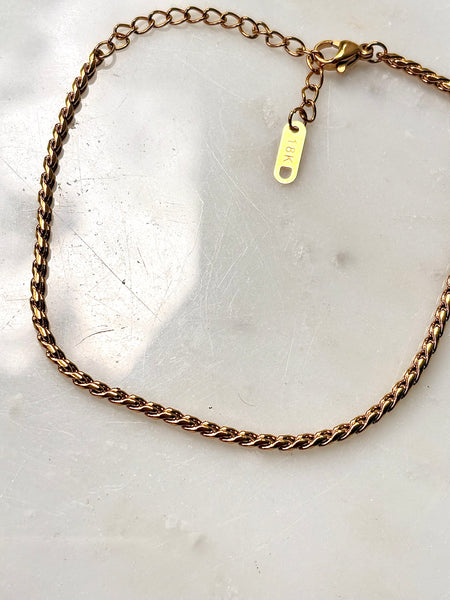 LOADED | Tarnish-Free | Anklet | Stainless Steel | Gold