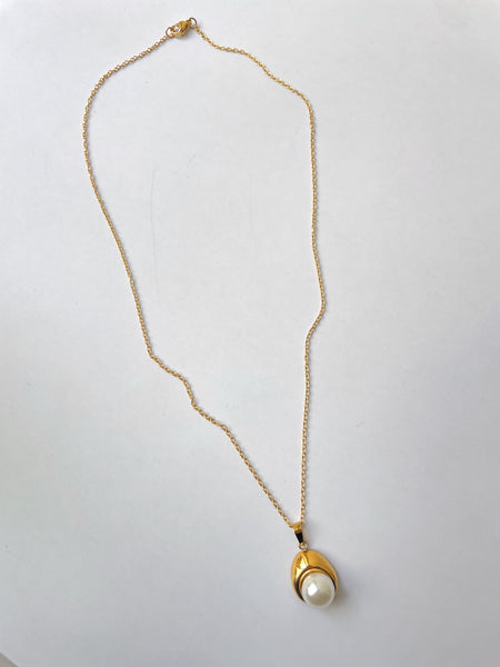 MELODY | Tarnish-Free | Gold Pearl Pendant | Necklace