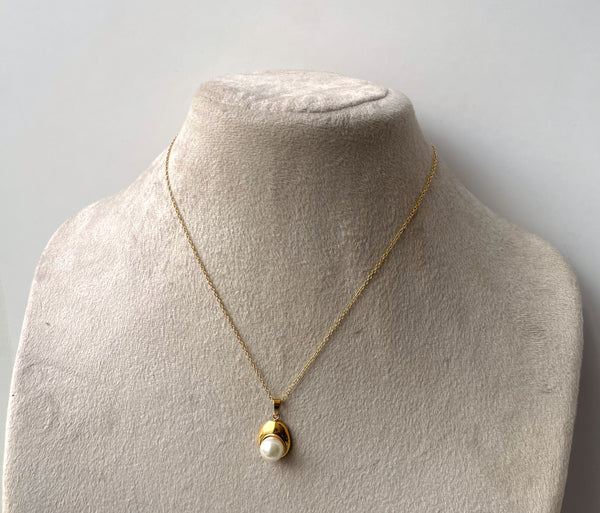 MELODY | Tarnish-Free | Gold Pearl Pendant | Necklace