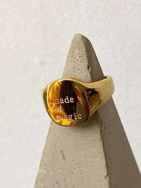 WORD RINGS| Tarnish Free | Gold Ring