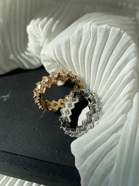 PRUDENCE | Gold/Silver cubic zirconia  | Ring