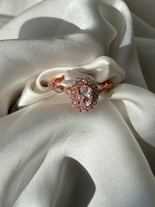 DOROTHY I  Gold/RoseGold Cubic Zirconia| Ring