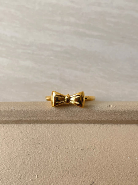 BOW RING | Tarnish Free | Gold Mini Bow | Ring