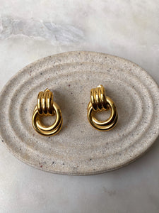 SALLY | Tarnish Free | Gold/Silver Chunky Hallow Circle Earrings