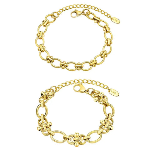 SENSATION | Tarnish Free | Gold Chunky Oval Link | Bracelet