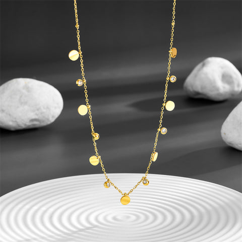 UTOPIA | Tarnish Free | Gold Cubic Zirconia | Necklace