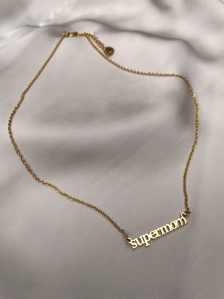 SUPERMOM | Gold Plated | Stainless steel | Pendant Necklace