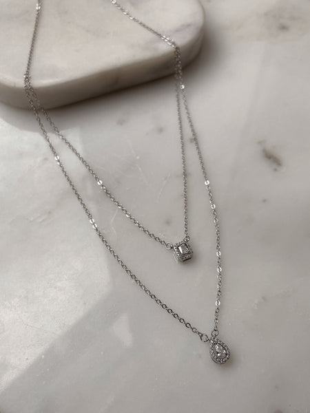 CASSIDY | Double Layer Luxury Necklace | AAA Grade Cubic Zirconia