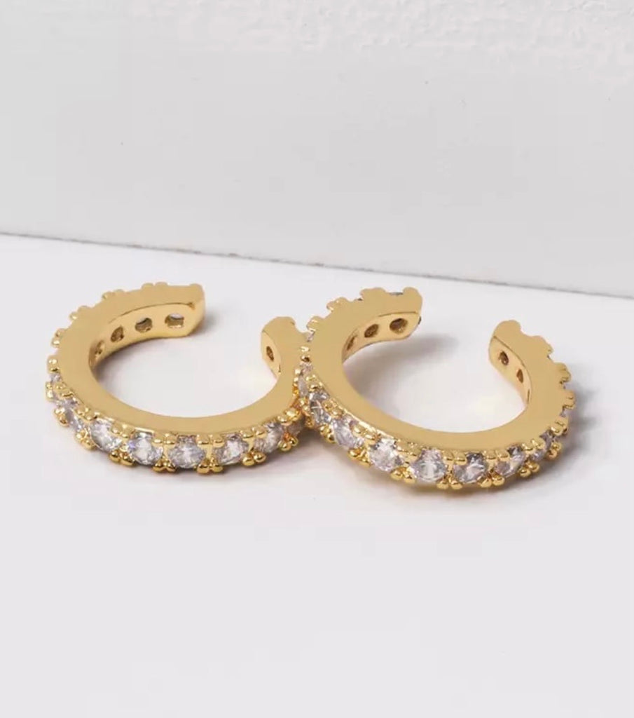 Zara | Cubic Zirconia Ear Cuffs (Pair) – ZibaStyles