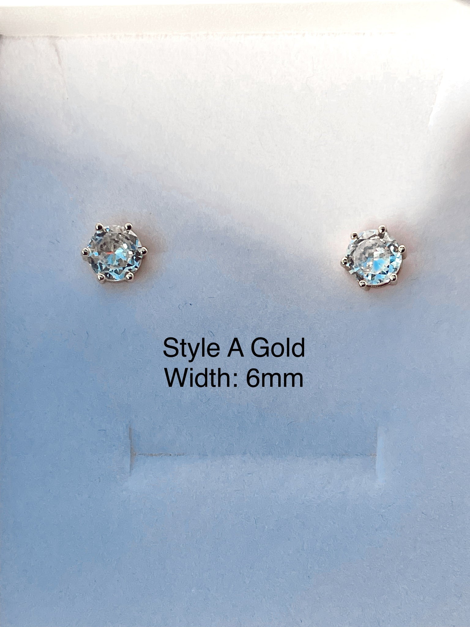 LUXURY STUDS | Cubic Zirconia Earrings | 5 Styles